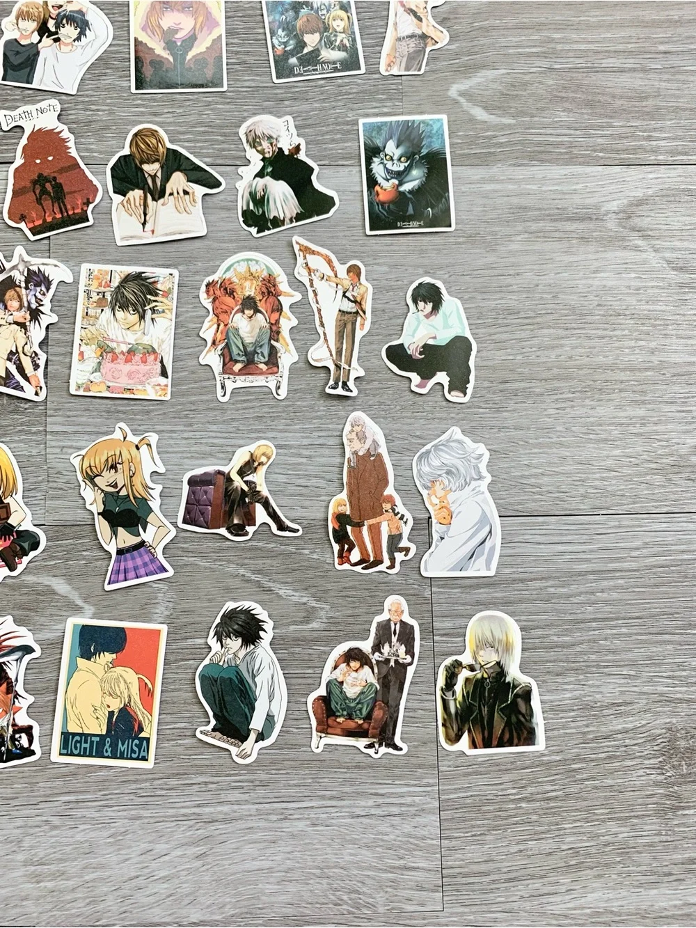 38 Pieces Kira Lawliet Misa Amane Nate Keehl Wammy Death Note Anime Stickers